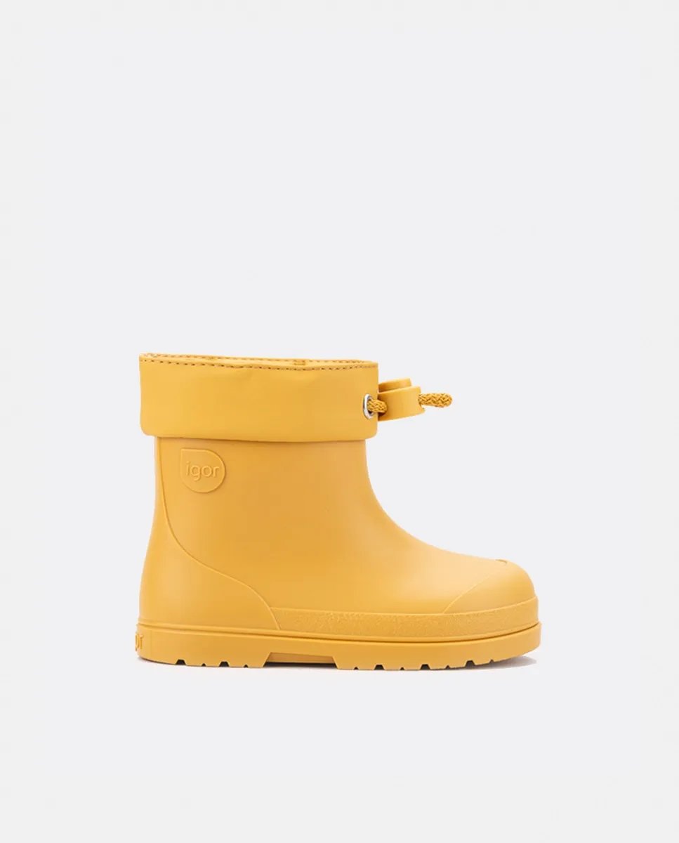 

Ботинки из водостойкой кожи с низким голенищем, матовой отделкой, концепция barefoot Igor, желтый