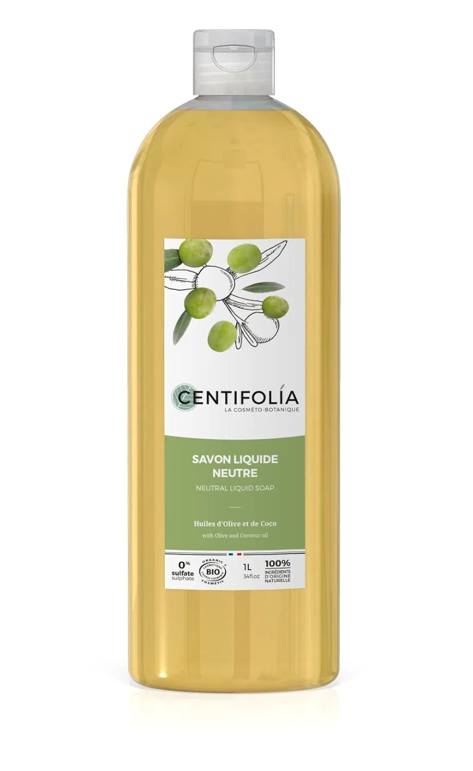 Нейтральное органическое жидкое мыло от Centifolia, 1 л Centifolia
