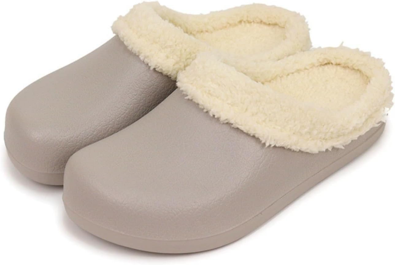 

Зимние теплые сабо с меховой подкладкой унисекс Lghlmcl, серый