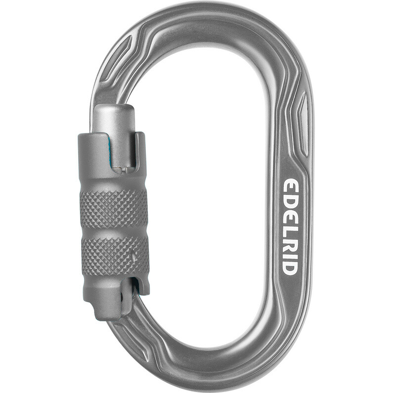

Тройной карабин Киви Edelrid, серебрянный