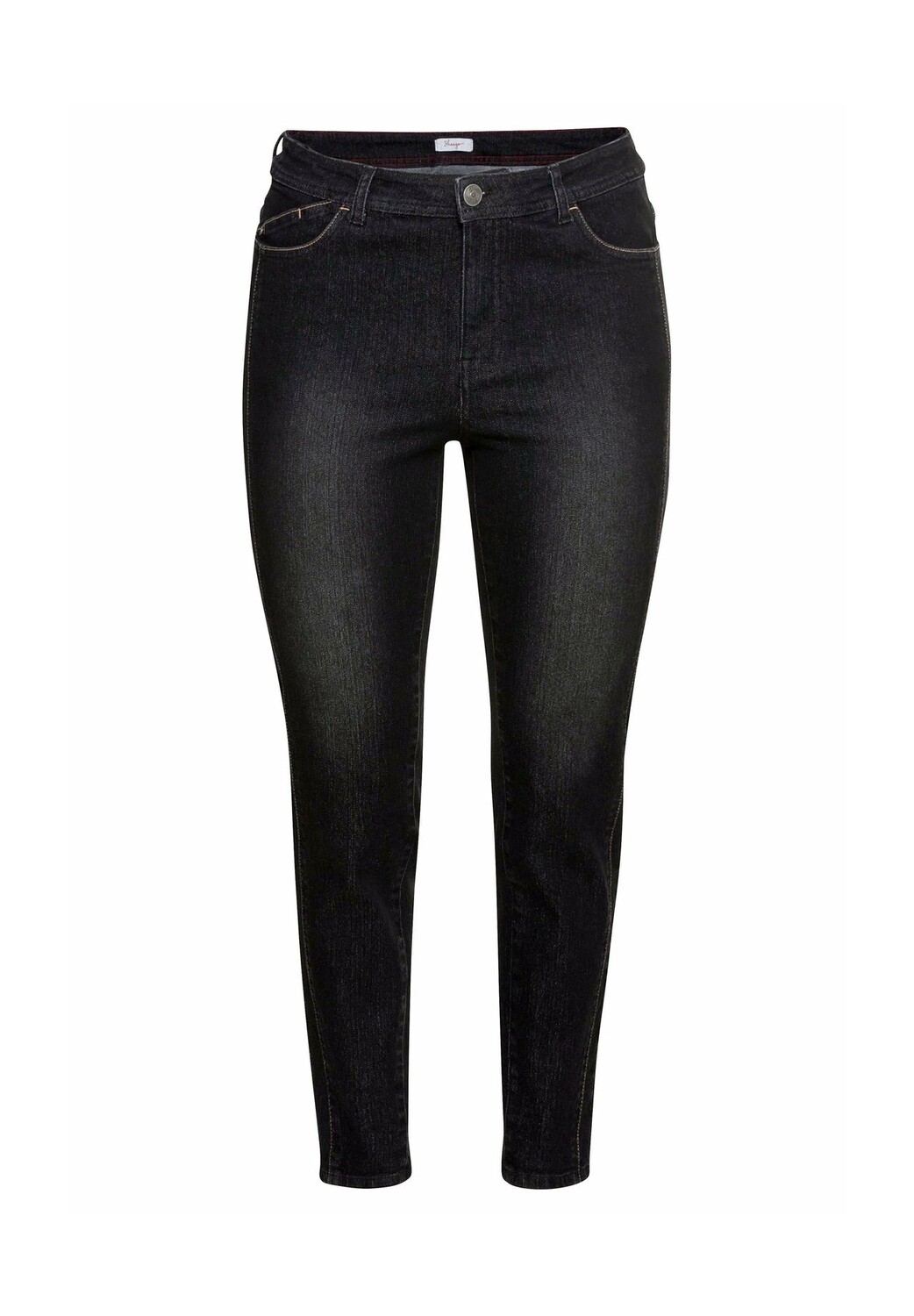 

Джинсы скинни, с развитым разделительным швом sheego, цвет Black Denim