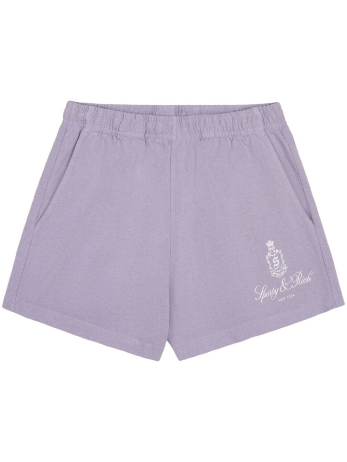 

Sporty & Rich шорты Vendome с вышитым логотипом, фиолетовый