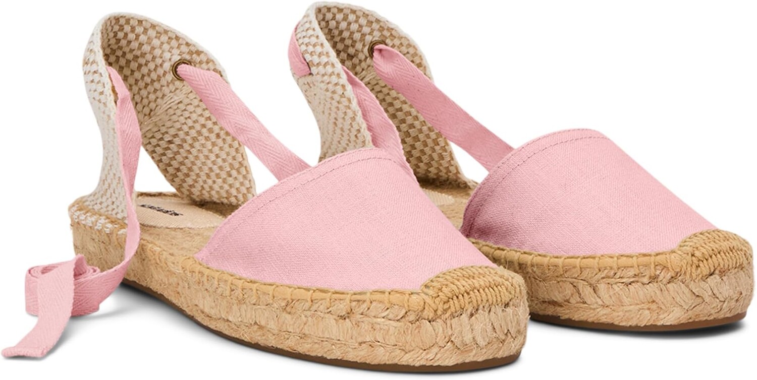 

Туфли на плоской подошве Soludos Lauren Lace Up Espadrille, цвет Quartz Pink