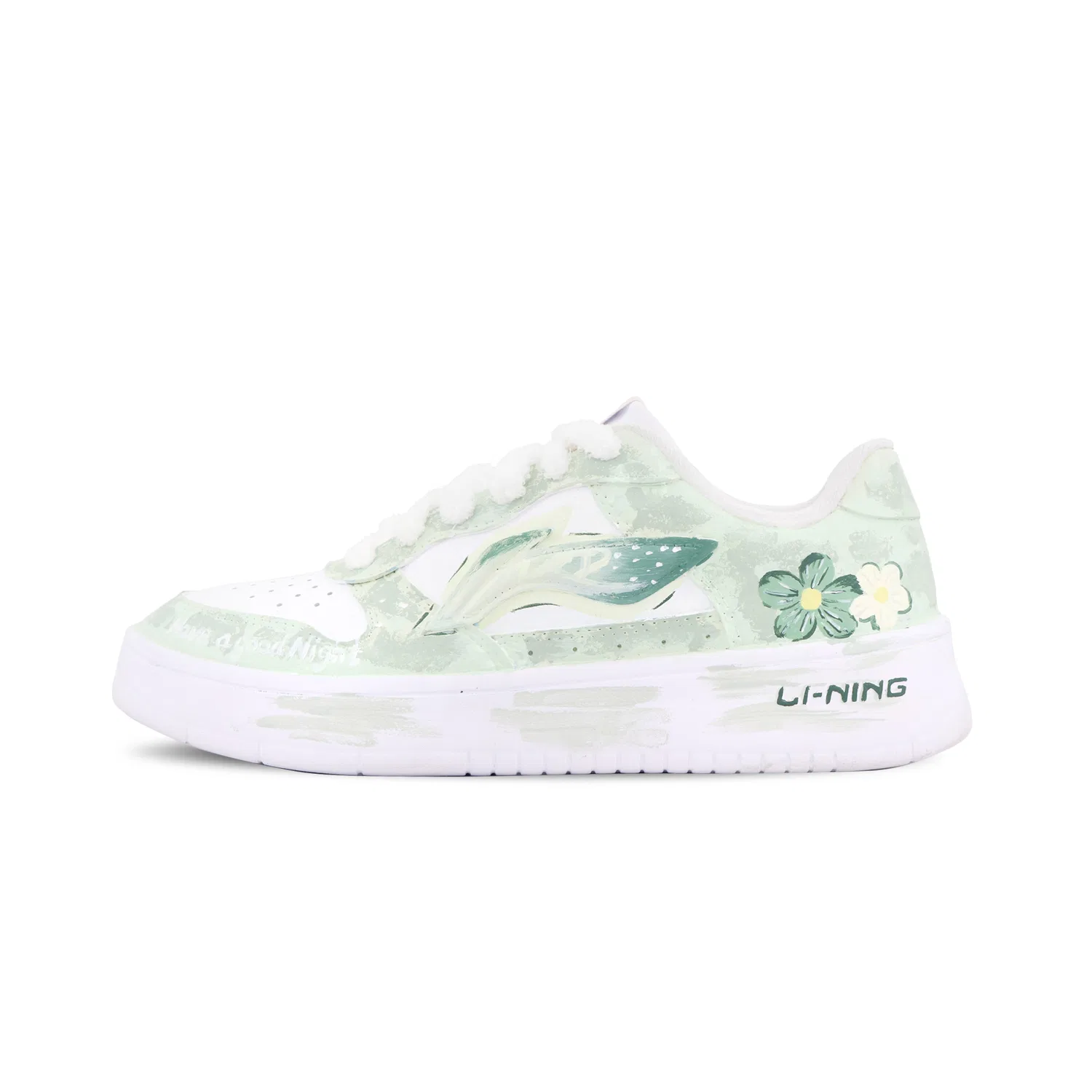 Кроссовки скейтбордические Li Ning Floating Boat светло-зеленые — фото 3