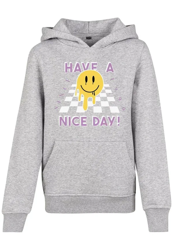 Толстовка Nice day hoodie Mister Tee, серый меланж