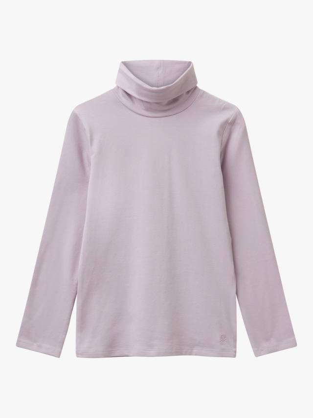 

Детская футболка с длинным рукавом из хлопковой смеси Benetton, Violet