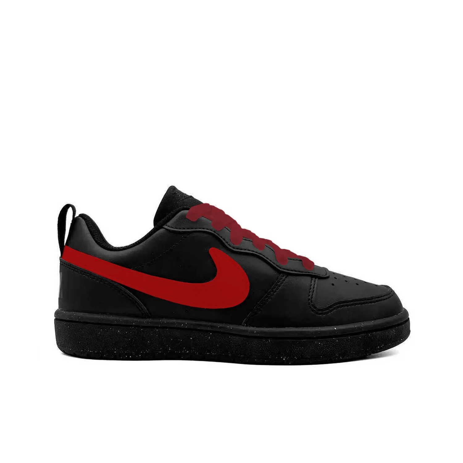 Nike Кроссовки для скейтбординга Court Borough Red Hare Racing, устойчивые к истиранию, красные — фото 3