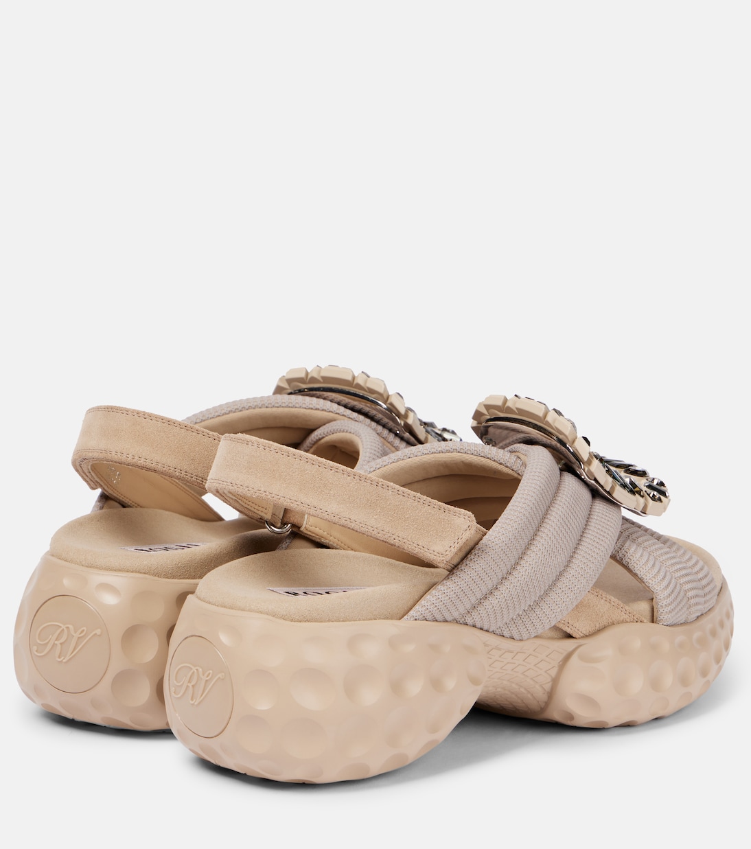 Viv' Run декорированные босоножки на ремешке Roger Vivier, Naturale Scuro — фото 2