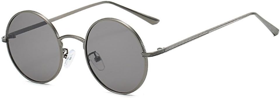 

Классические мужские круглые солнцезащитные очки, женские очки с металлической оправой и защитой от УФ-излучения UV400. Модные очки для мужчин и женщин HHZZYVY, Gun-grey