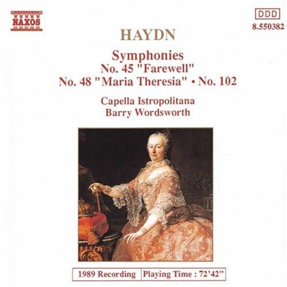 

Диск CD Haydn: Symphonies Nos. 45, 48 & 102 - Joseph Haydn