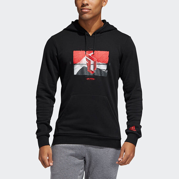 Толстовка adidas Dame Ruthless Printing Sports Basketball Black, черный — фото 3