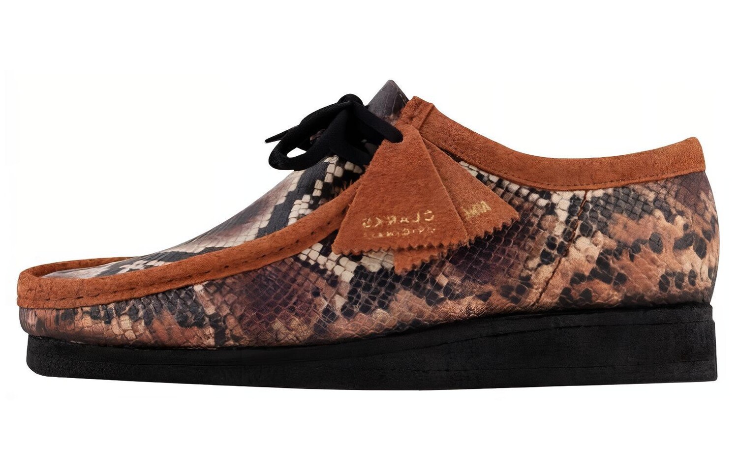

Оригиналы Wallabee Aime Leon Dore Snakeskin Brown Clarks