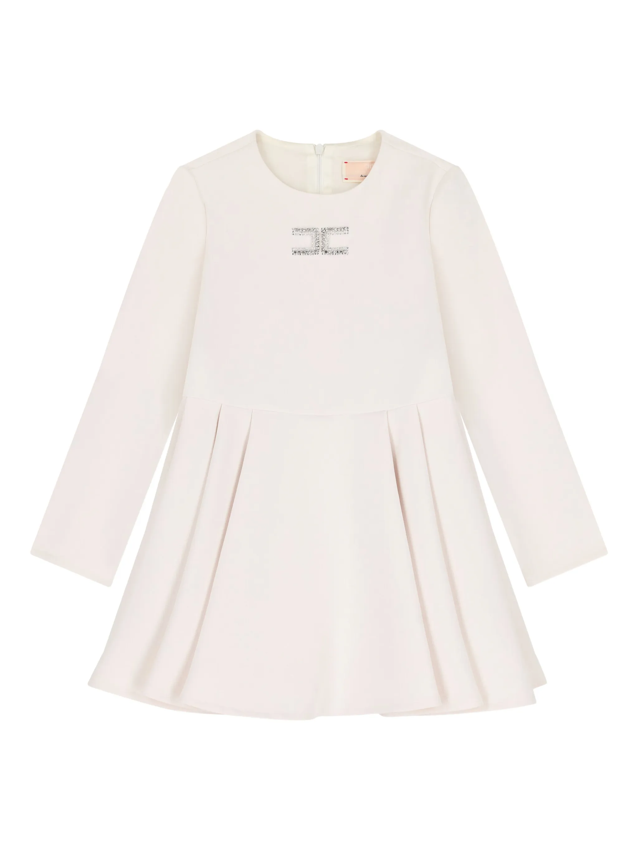 

Платье с логотипом Elisabetta Franchi Kids, бежевый