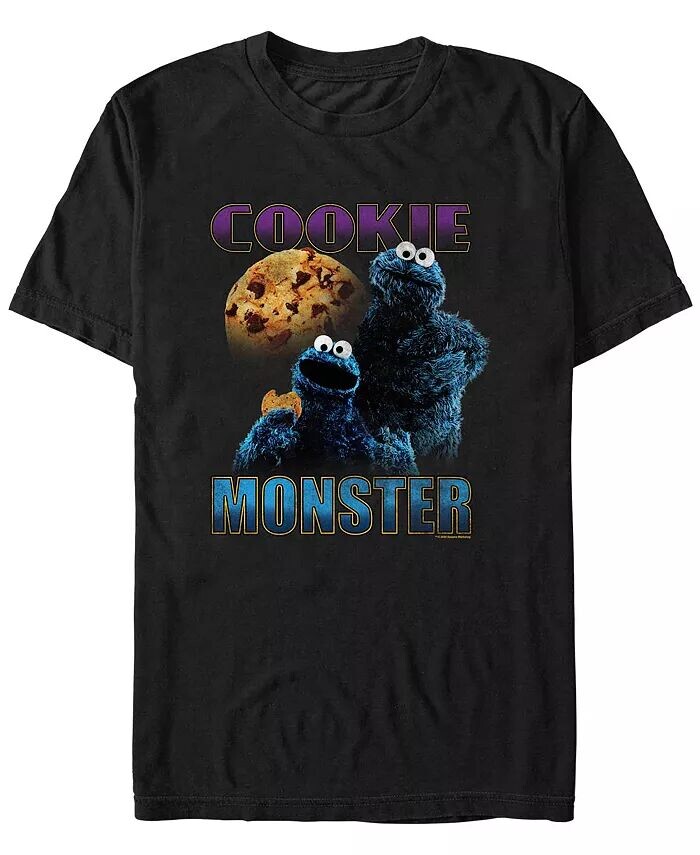 

Мужская футболка с коротким рукавом Sesame Street Cookie Highlight Fifth Sun, черный