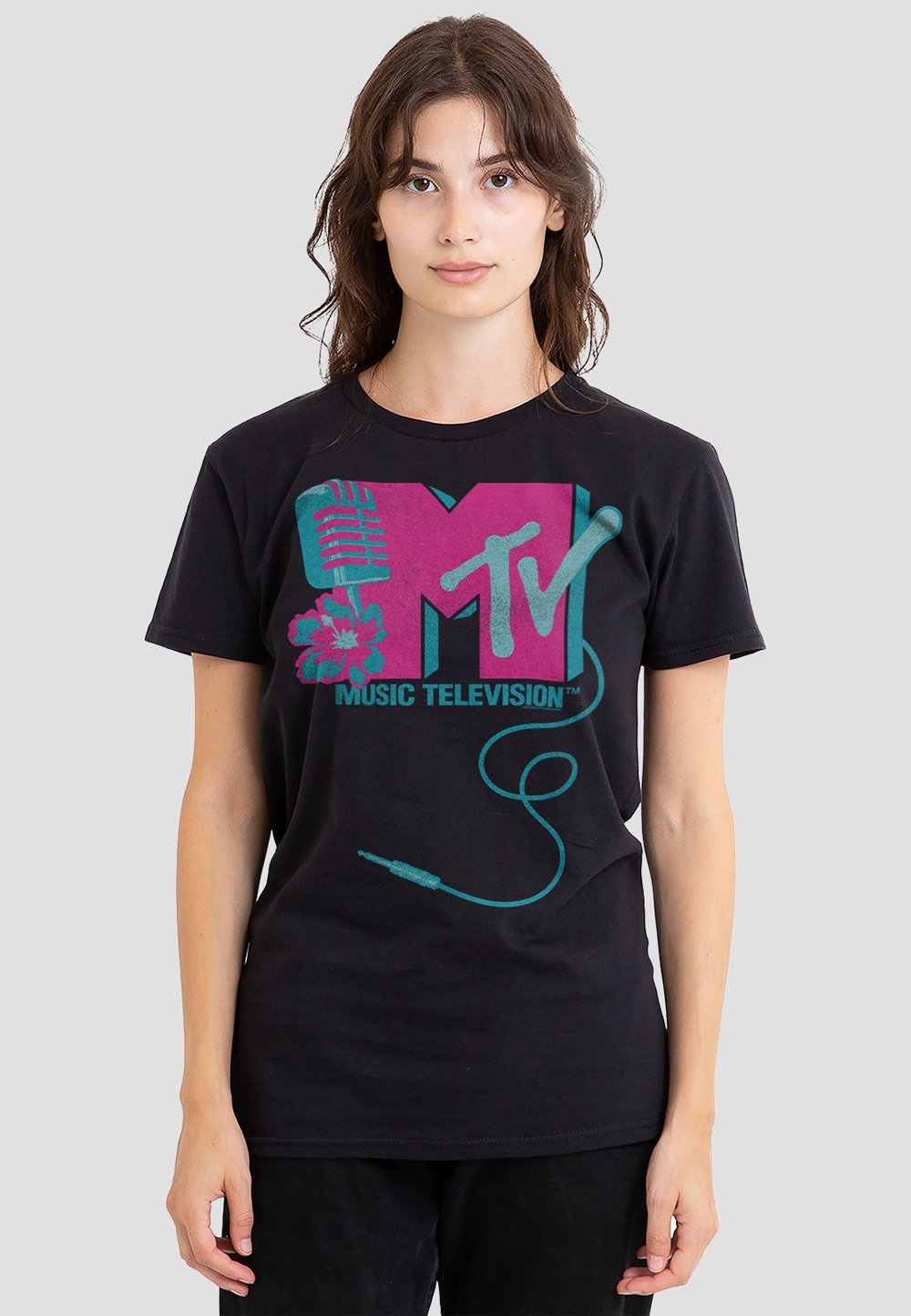 

Футболка с принтом MTV MICROPHONE LOGO Cotton Soul, черный