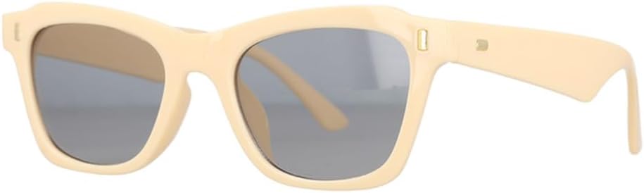 

Ретро-солнцезащитные очки «кошачий глаз» для женщин, с заклепками, роскошные солнцезащитные очки в винтажном стиле с зеркальными линзами, защита от УФ-излучения UV400 LVTFCO, Beige