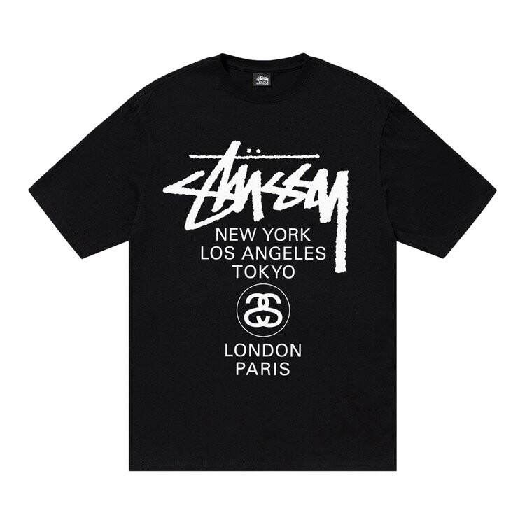 

Футболка Stussy World Tour Tee, черный