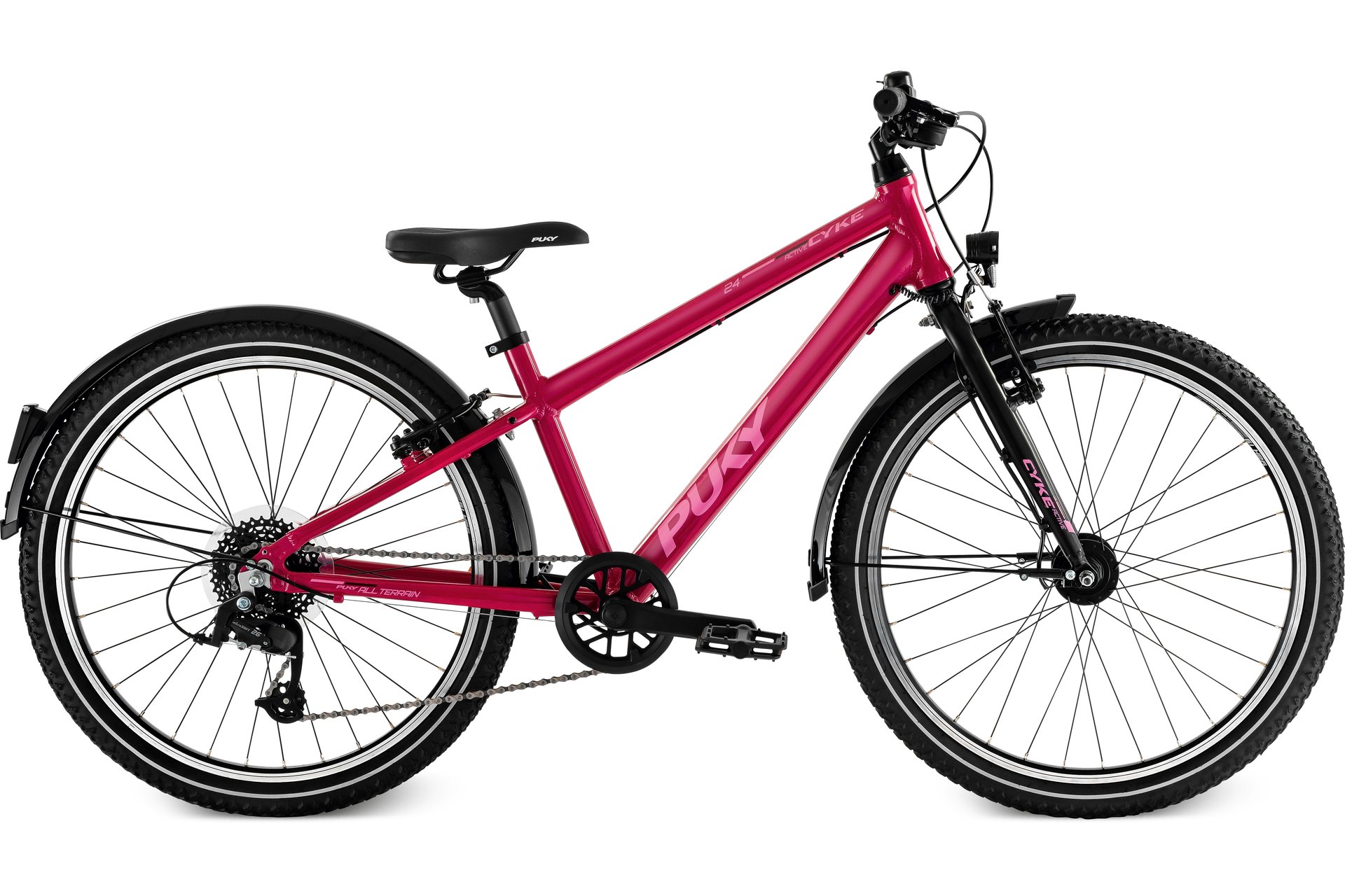 

Детский велосипед Puky Cyke 24-8 Active - 24 дюймов - Diamant - 2025, цвет Pink|berry/black