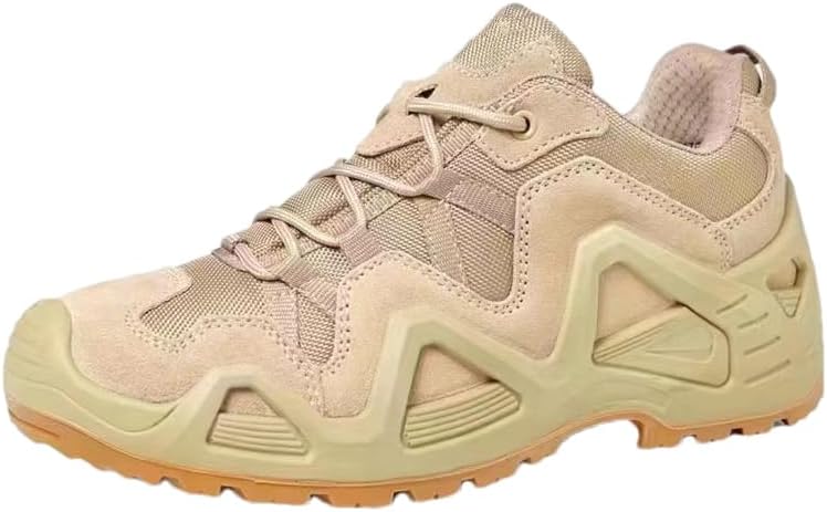 

Водонепроницаемые походные ботинки, мужские тактические ботинки, низкие тренировочные кроссовки, легкие ботинки для улицы, дышащие пустынные ботинки, подходят для тактики, армии, боевых действий, мотоцикла Lzyjckh, 45 EU Sand