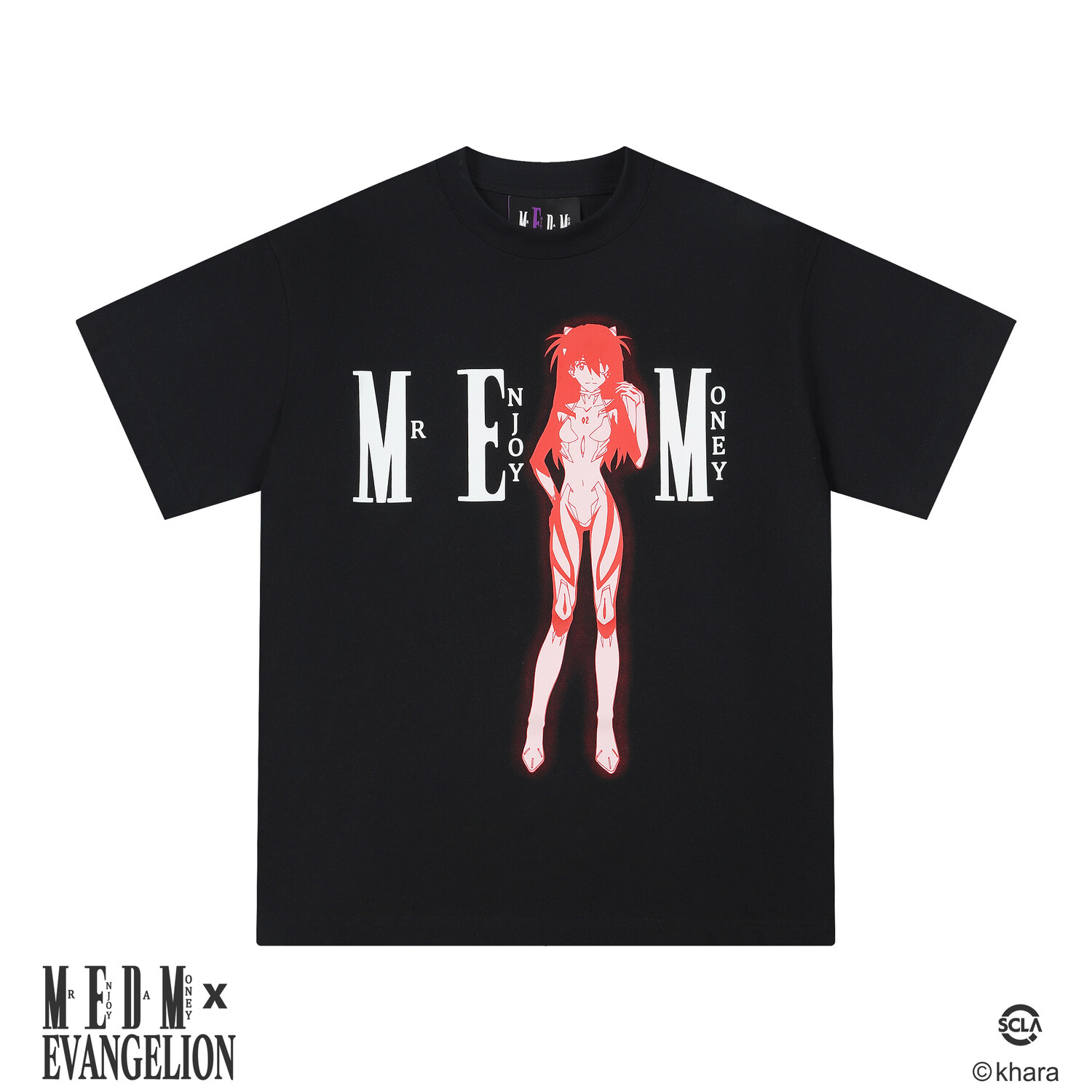 

Футболка ко-бренда MEDM X EVA унисекс черная Mr.Enjoyda Money, черный