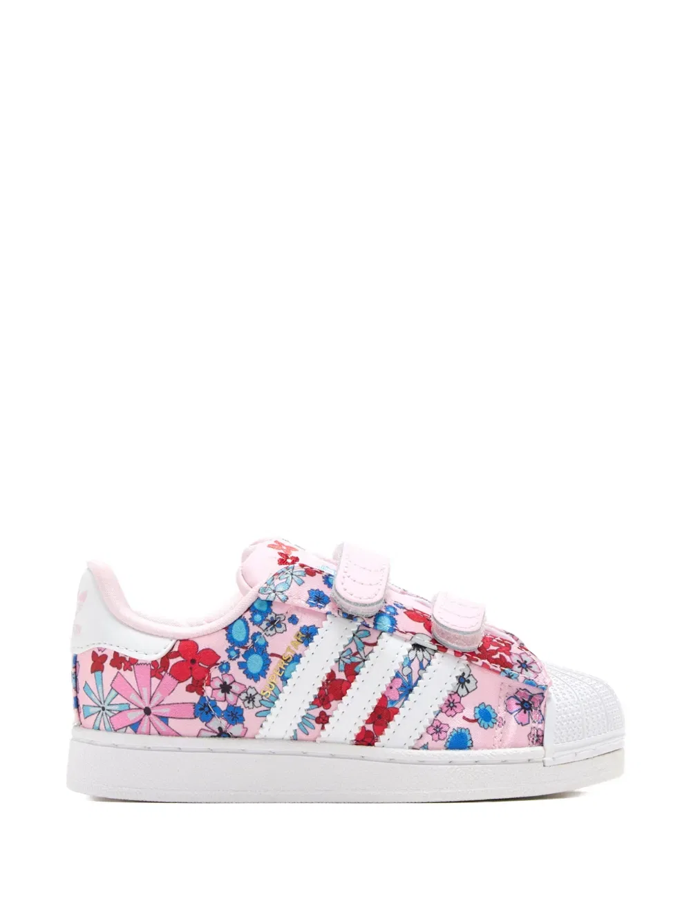 Кроссовки Superstar с цветочным узором Adidas Kids, розовый — фото 2