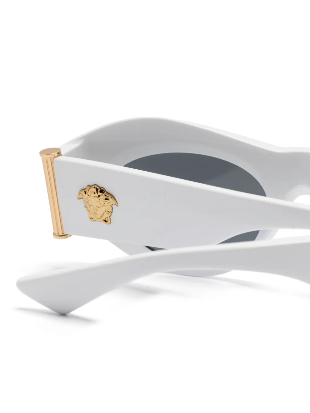 Солнцезащитные очки в оправе «кошачий глаз» от Versace Eyewear, белый — фото 3