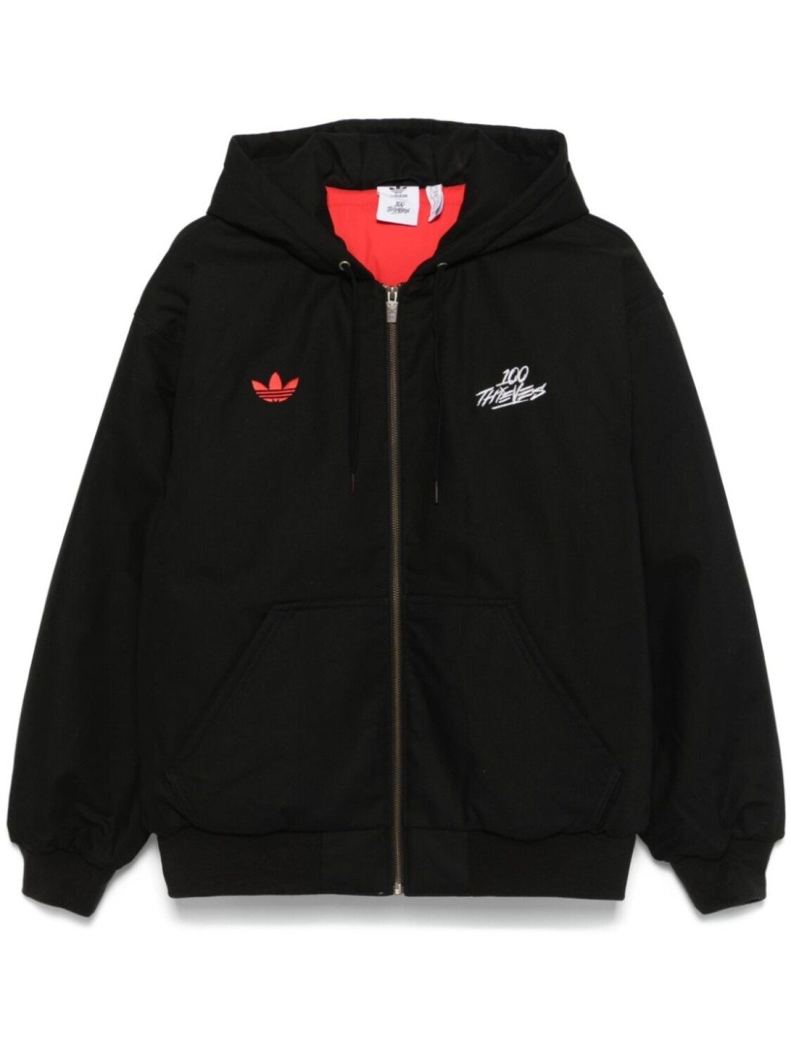 

Куртка с капюшоном Adidas x 100 Thieves, черный