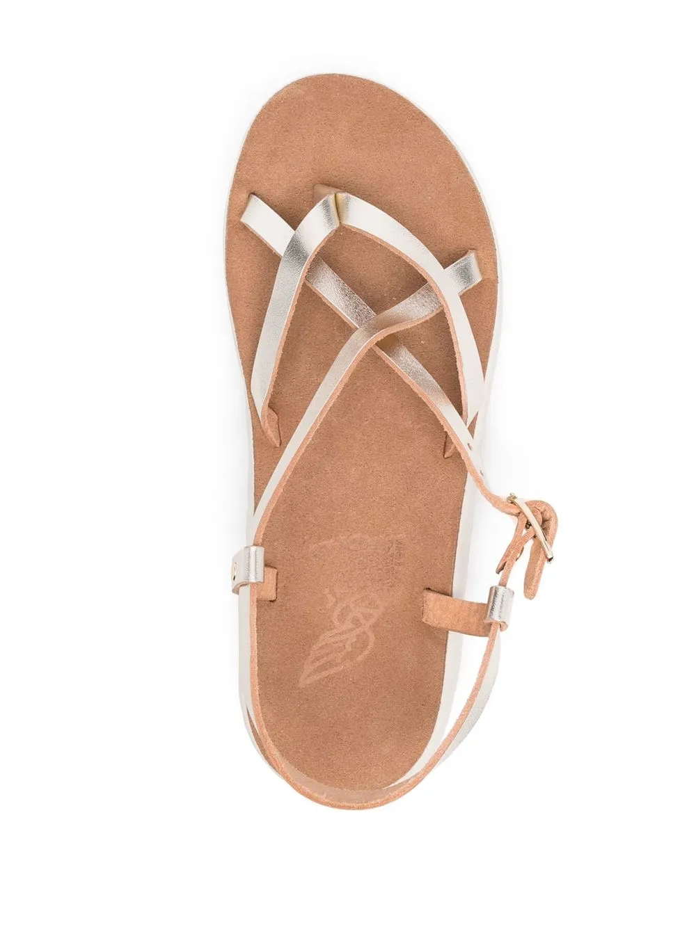 Сандалии с перекрестными ремешками Ancient Greek Sandals, золотой — фото 4