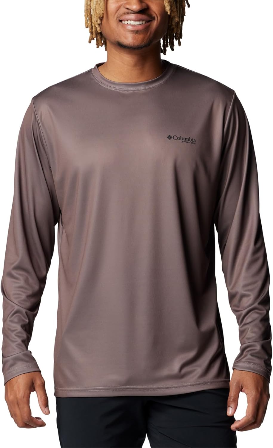 

Columbia мужская футболка Terminal Tackle PFG Line Time с длинным рукавом, Iron/Line Time Fade Tuna