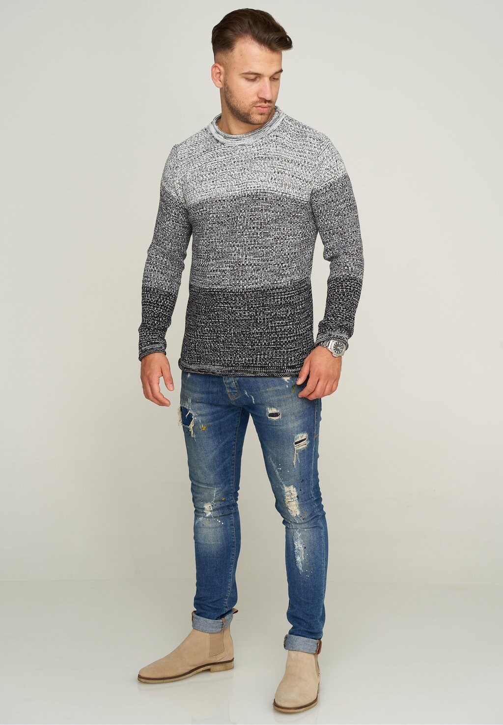 

Джемпер CRLARVIK CARISMA, цвет Mottled Light Grey