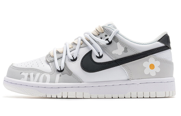 

Кроссовки Nike Dunk Skateboard Shoes Women's Low-Top White Gray