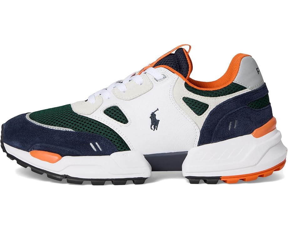 Мужские кроссовки Polo Ralph Lauren Polo Jogger Pony Player, White/Navy/Forest/Orange — фото 4