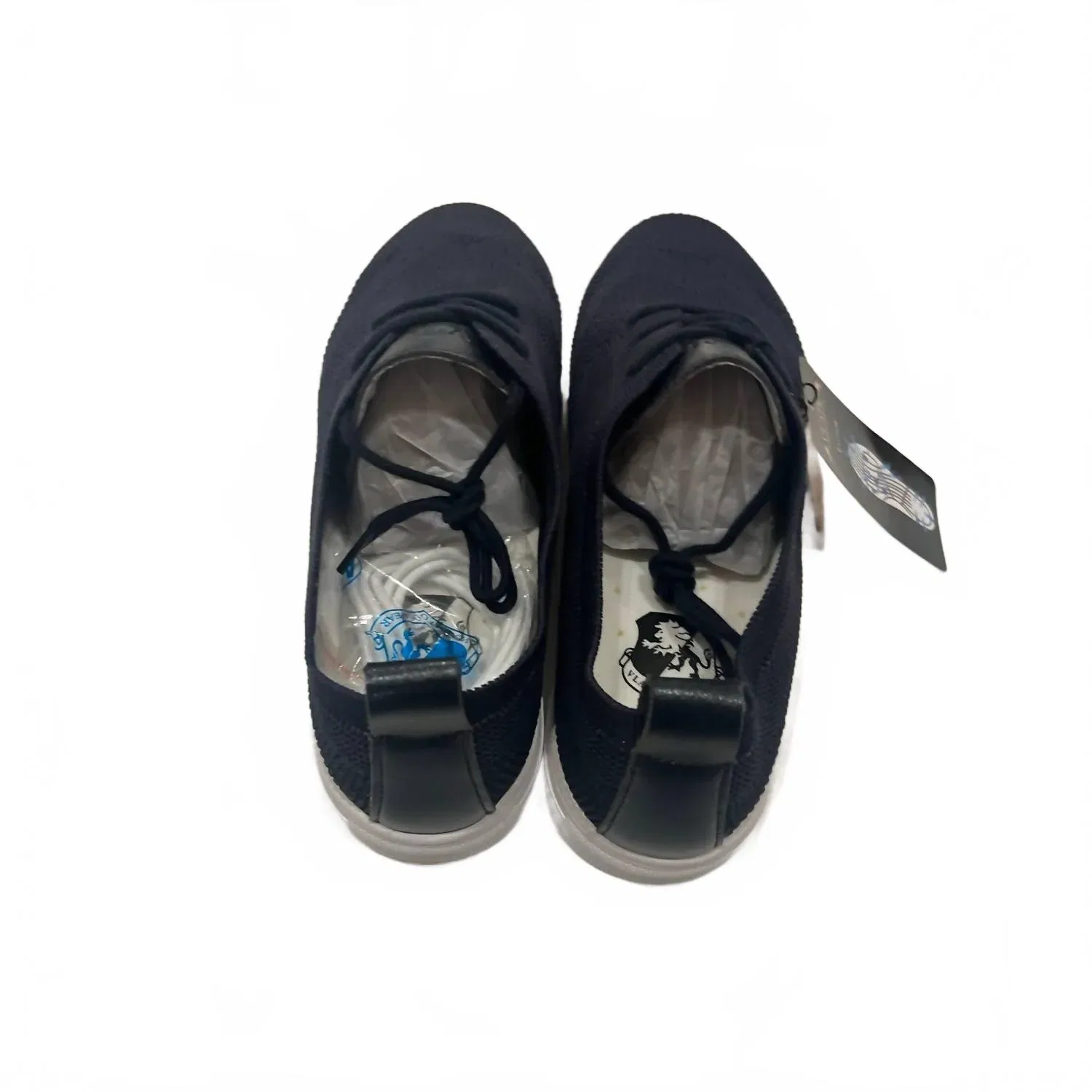 Vlado Мужские вязаные текстильные повседневные кроссовки Venice Wingtip черного цвета — фото 2