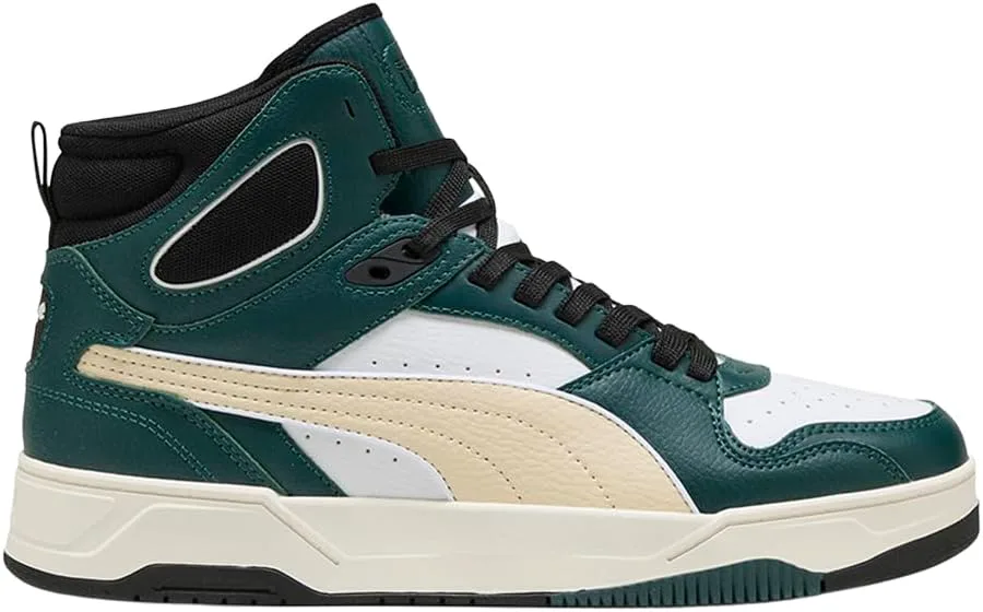 Кроссовки PUMA мужские Rebound Break Mid на шнуровке, повседневные - зеленые, зеленый