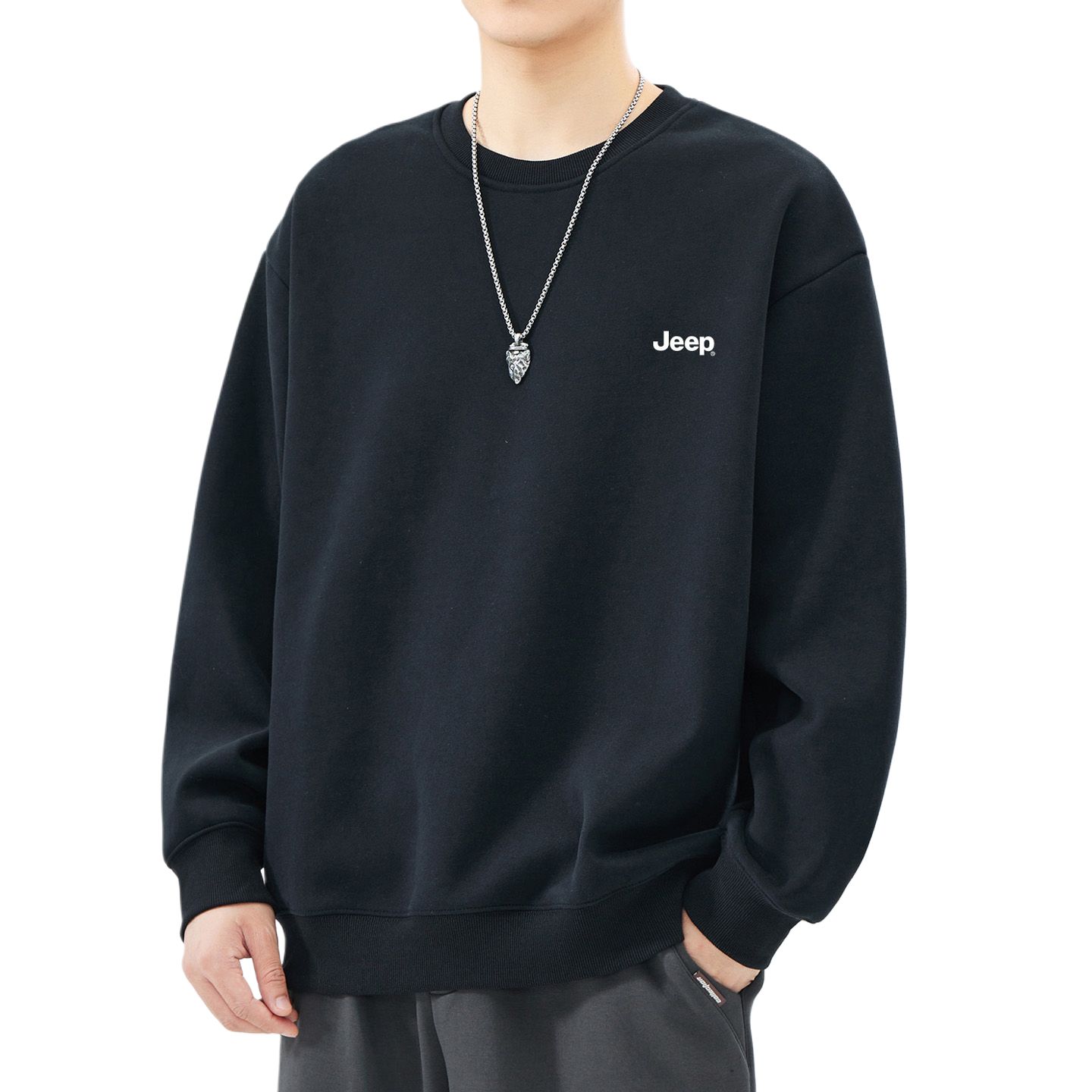 

Свитшот Leisure Collection Unisex Jeep, черный