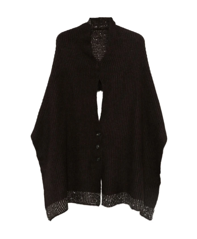 

Пальто с пуговицами и декоративной отделкой D.Exterior, коричневый