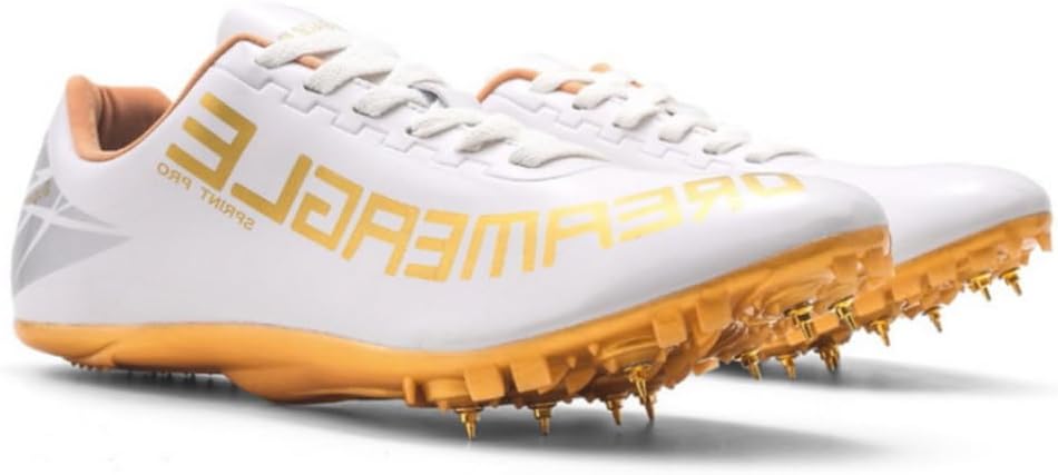 

Легкие беговые шиповки для легкой атлетики - кроссовки для спринта и соревнований с съемными шипами для спринта, прыжков в длину и тренировок Spedify, белый