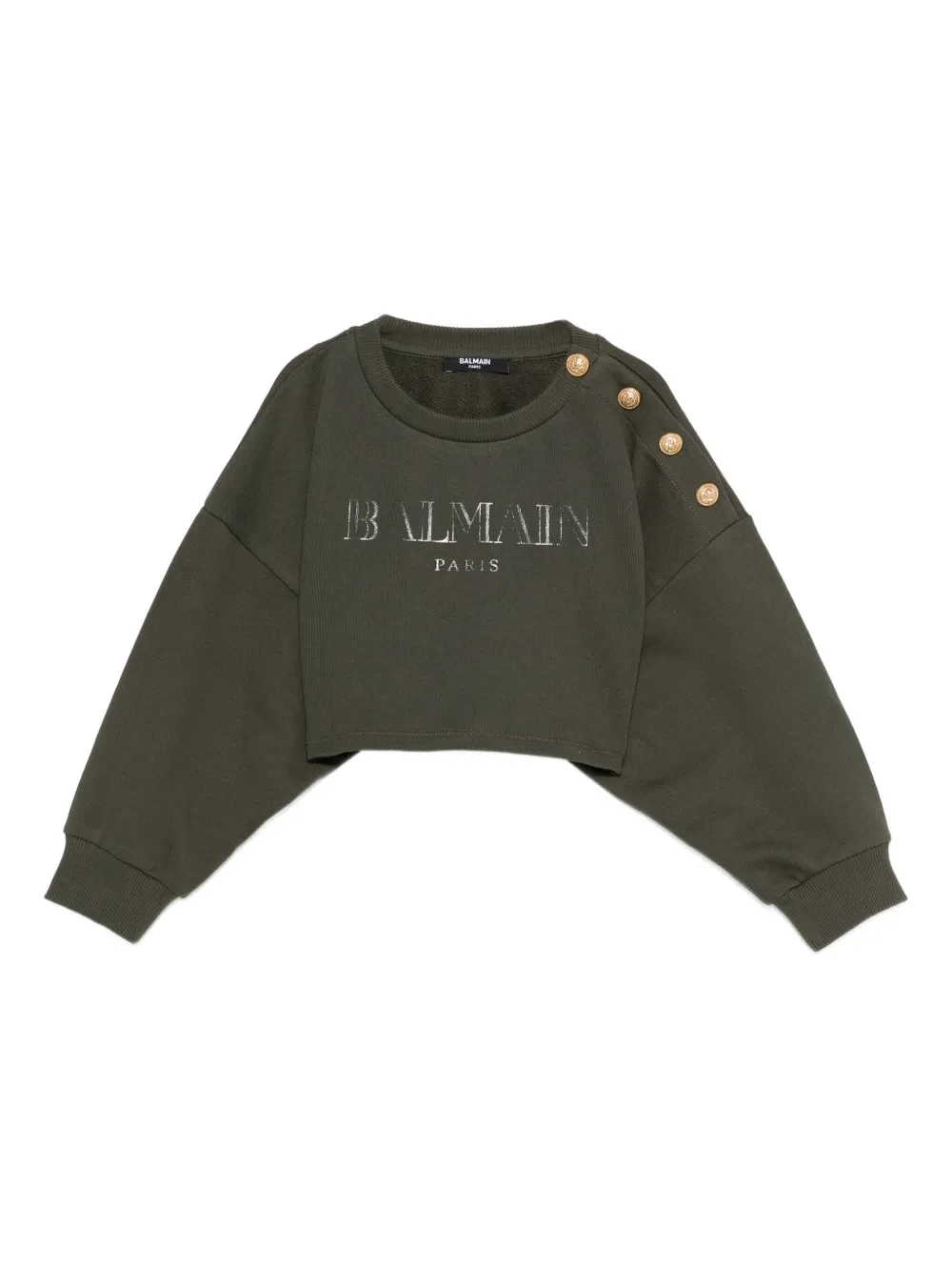 

Толстовка с логотипом Balmain Kids, зеленый