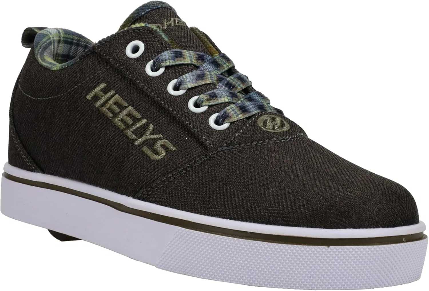 Кроссовки Heelys с колесами, цвет Olive/Plaid