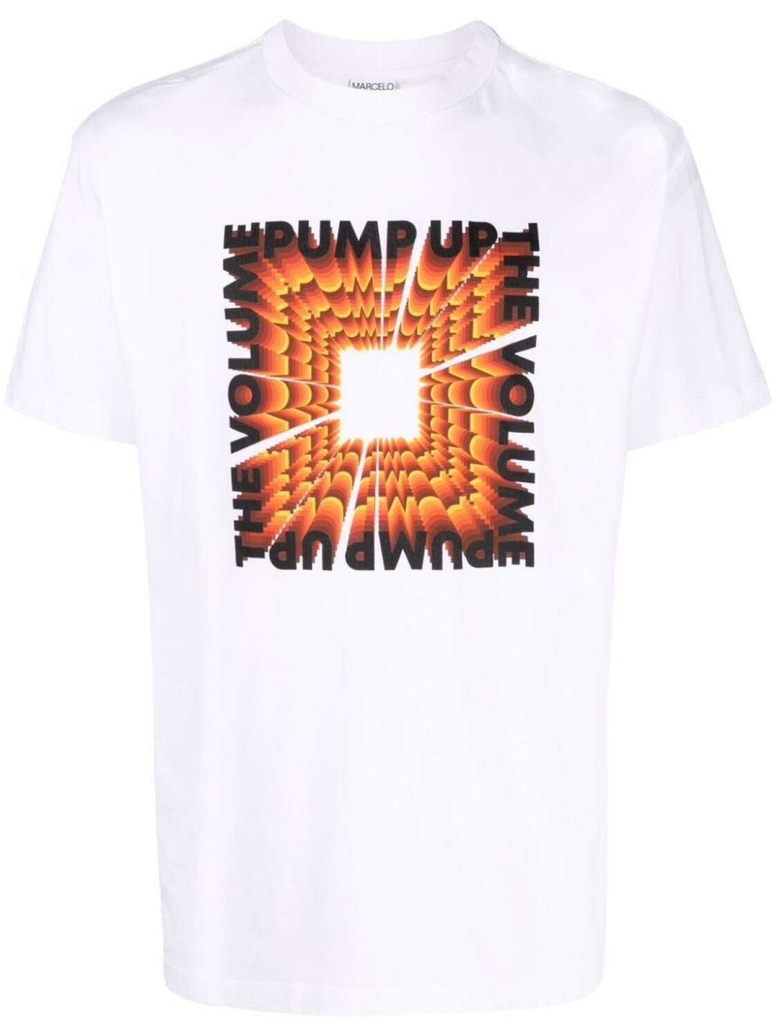 

Marcelo Burlon County of Milan футболка с надписью Pump Up the Volume, белый