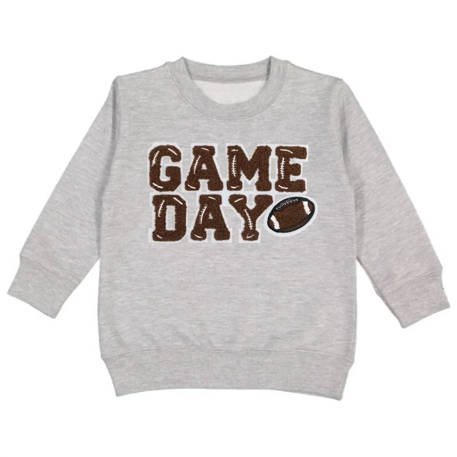 SWEET wink Толстовка с нашивкой Game Day Patch серого цвета — фото 3