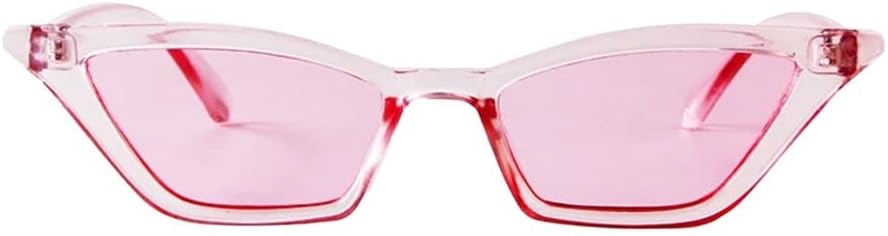 

Женские солнцезащитные очки в стиле ретро, ​​маленькие треугольные, оправа «кошачий глаз», винтажные солнцезащитные очки с защитой от УФ-излучения UV400 UJNHGQ, C3 Pink