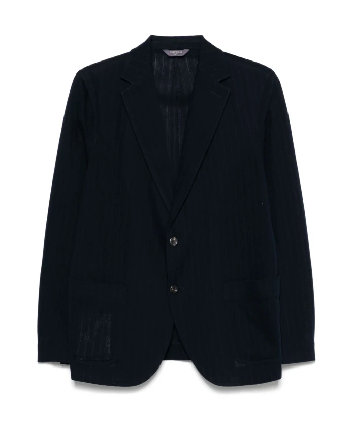 

Синий пиджак на пуговицах с лацканами Circolo 1901, синий