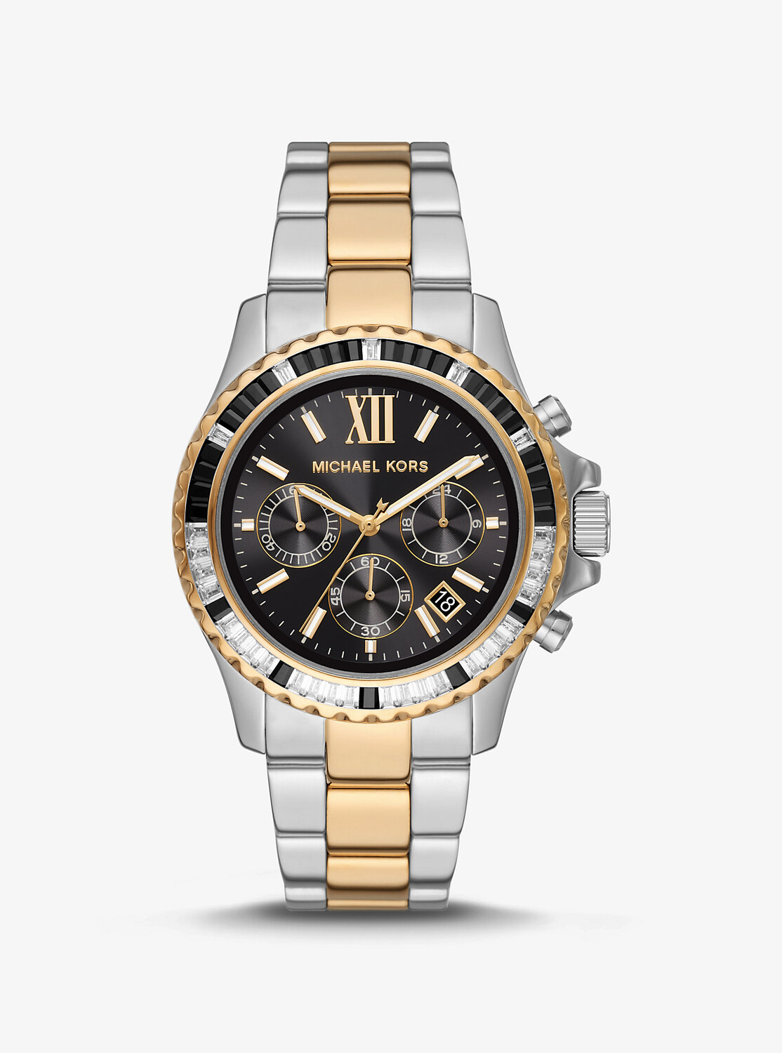 

Крупногабаритные двухцветные часы Everest Pavé Michael Kors