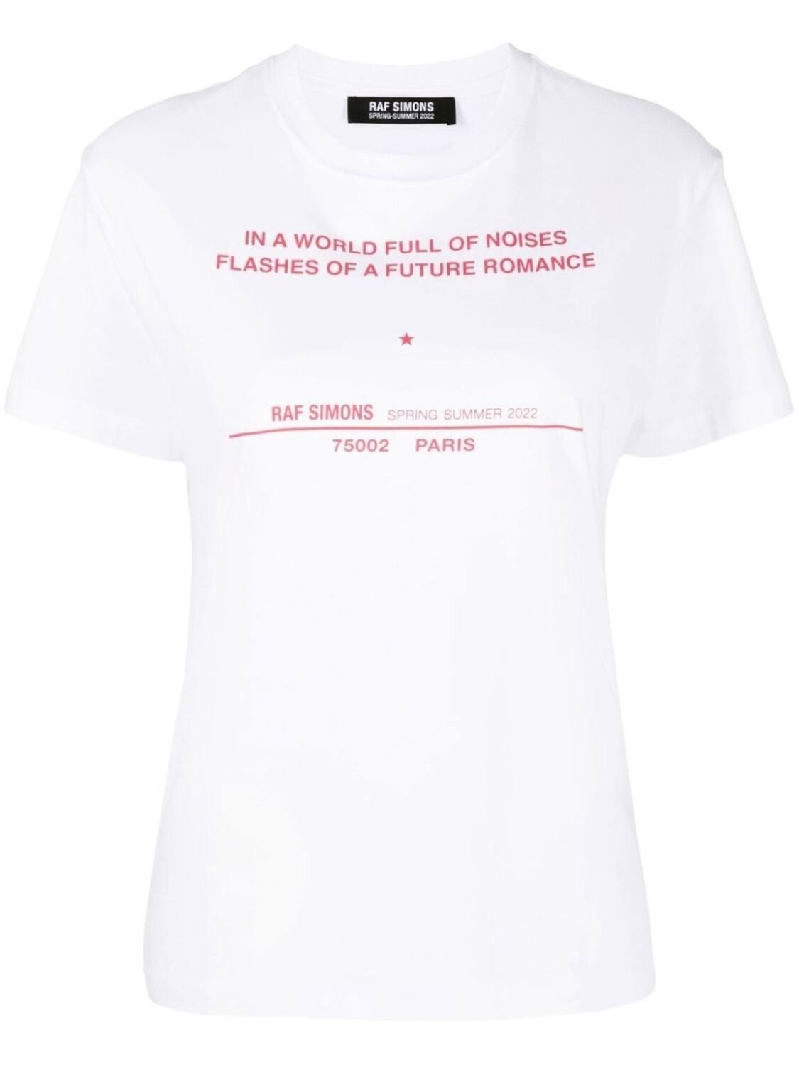 

Raf Simons футболка с принтом Tour, белый