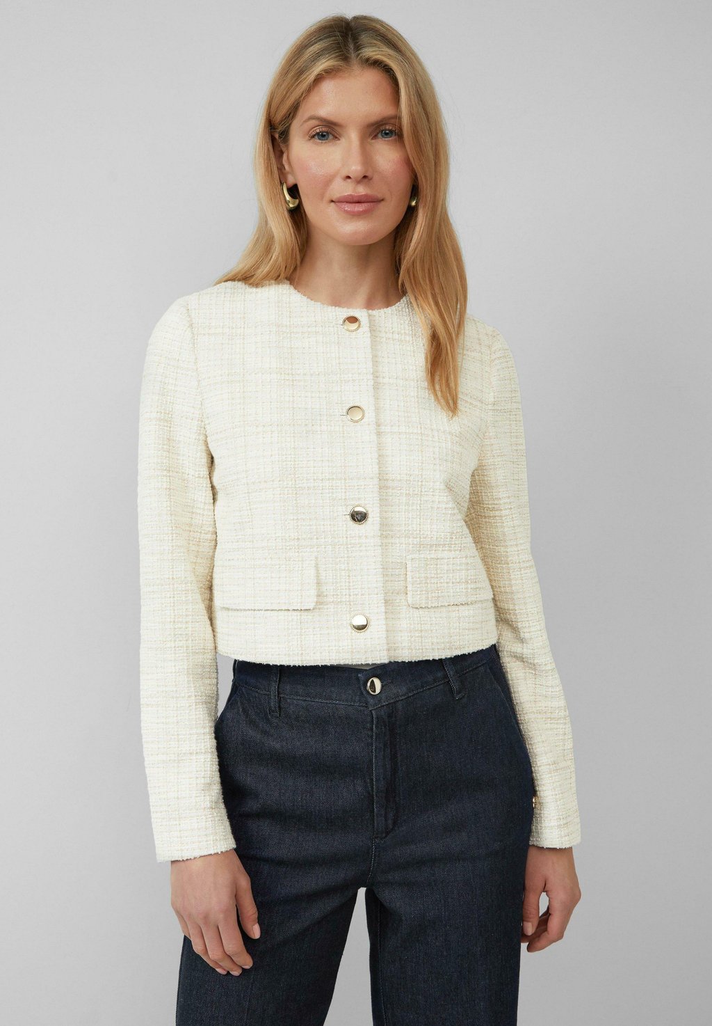 

Летняя куртка ELEGANTER MIT GLITZER s.Oliver BLACK LABEL, экрю