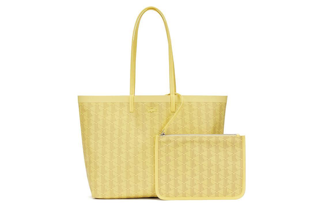 

LACOSTE ПВХ хозяйственная сумка через плечо женская большая желтая, Yellow