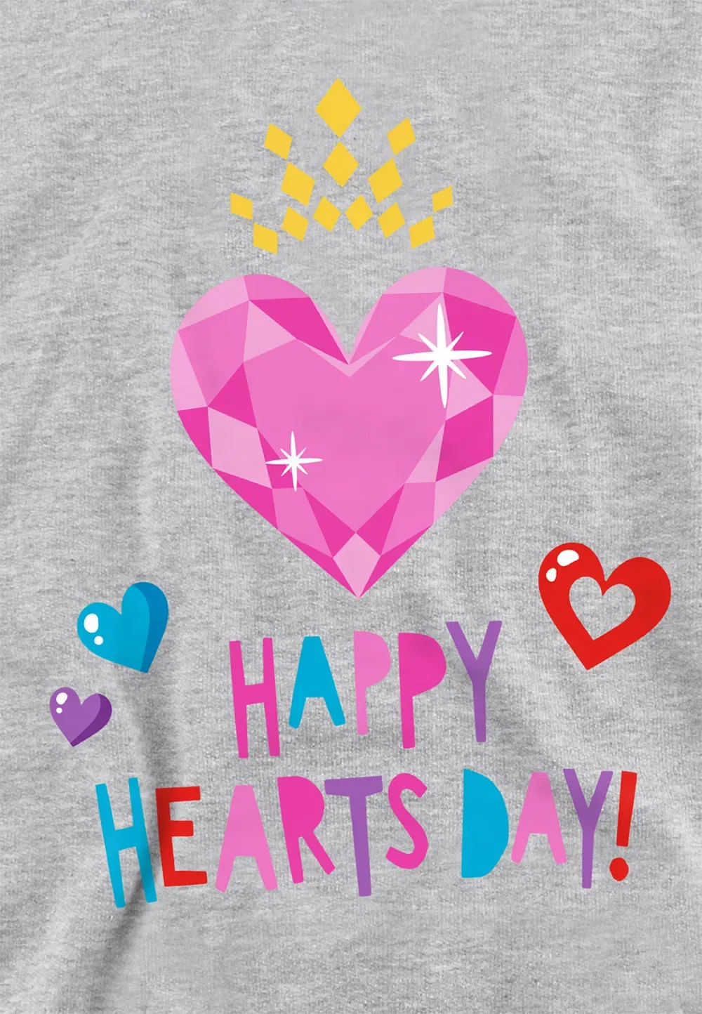 Детская худи Disney Princess Valentine's Day, Athletic Heather, серый — фото 2