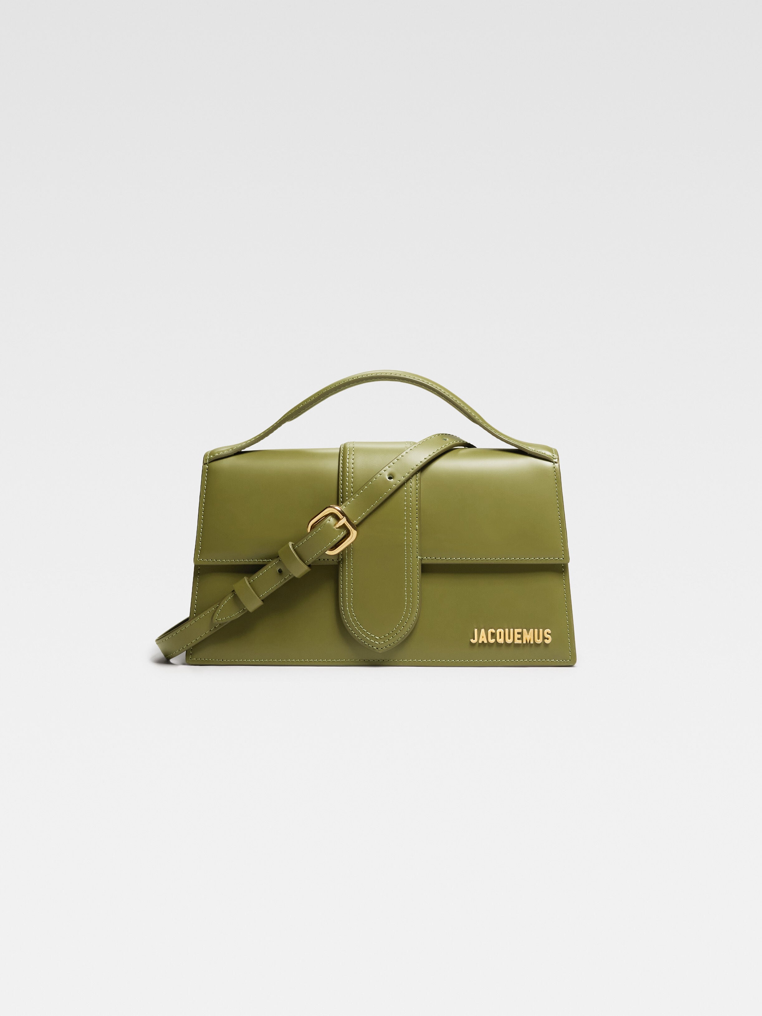 

Сумка-клапан через плечо JACQUEMUS The large Bambino, хаки