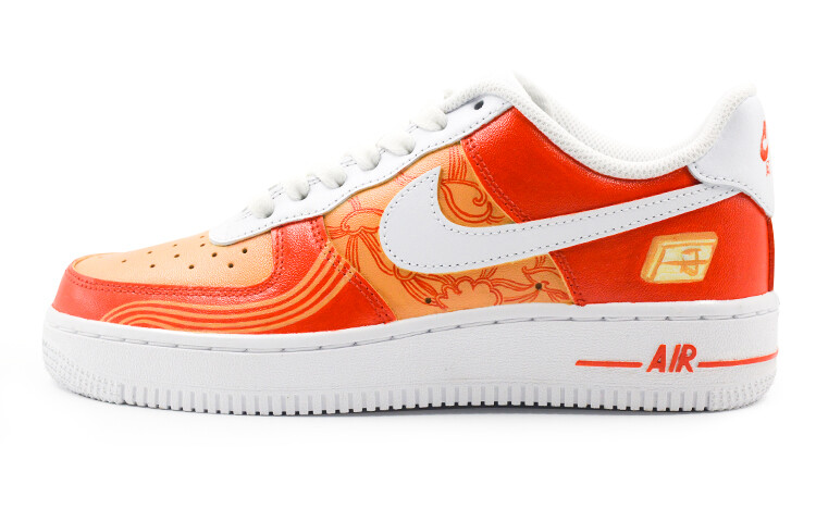 

Кроссовки для скейтбординга Air Force 1 женские низкие красные оранжевые Nike, Красный, Кроссовки для скейтбординга Air Force 1 женские низкие красные оранжевые Nike